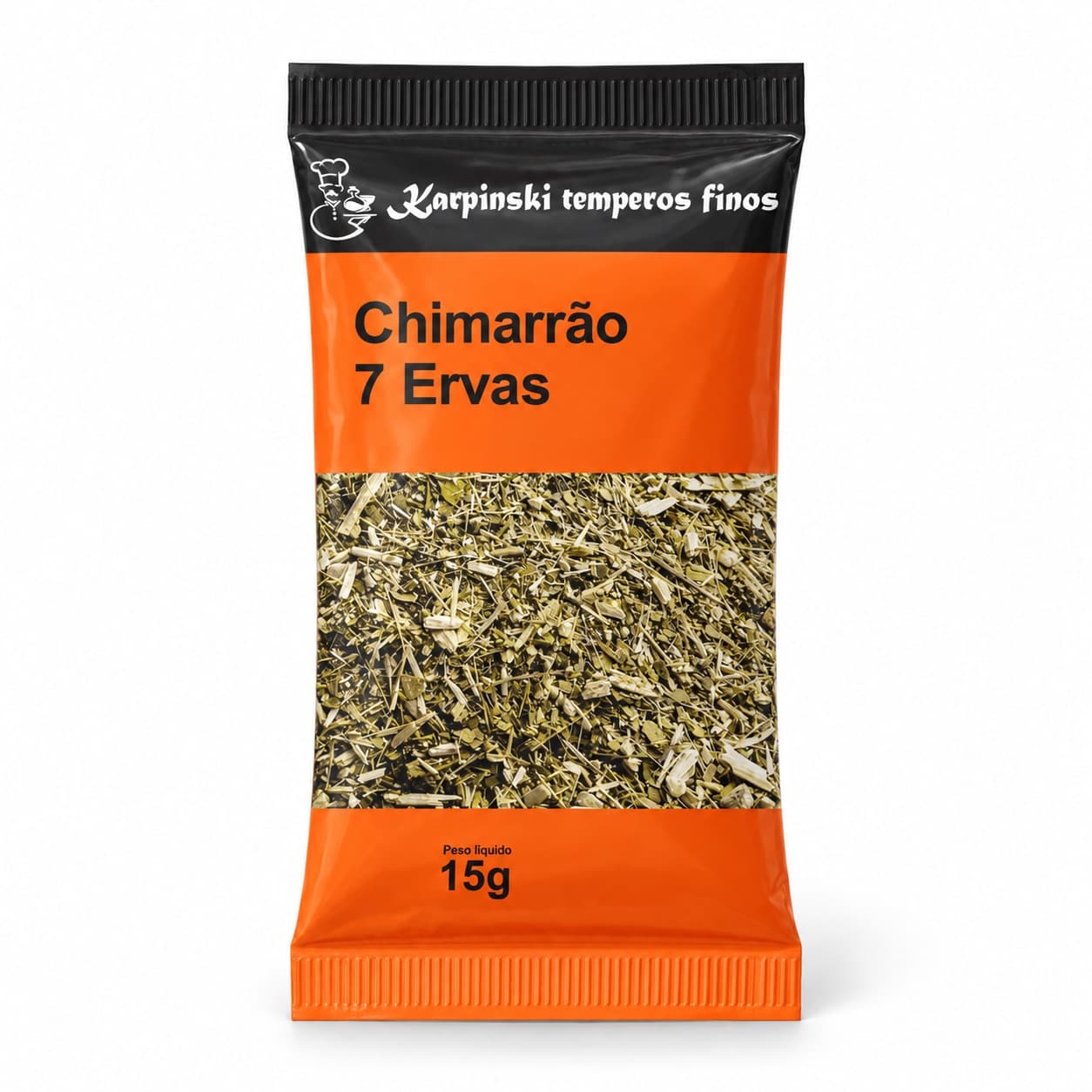 Chá Chimarrão 7 Ervas Karpinski 15 g — embalagem em fundo branco