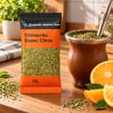 Chá Chimarrão Especial Citrus Karpinski 15 g — com chimarrão preparado em cuia