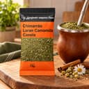 Chá Chimarrão Laranja Camomila e Canela Karpinski 15 g — no preparo com chimarrão preparado em cuia