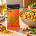 Tempero Curry - Mix de Especiarias em Sachê Karpinski 15 g — com grão-de-bico ao molho cremoso