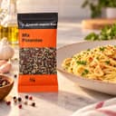 Tempero Mix de Pimentas em Sachê Karpinski 15 g — com espaguete ao alho e óleo