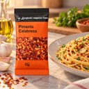 Tempero Pimenta Calabresa em Sachê Karpinski 15 g — com espaguete ao alho e óleo