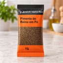 Tempero Pimenta-do-Reino Moída em Sachê Karpinski 15 g — detalhe da embalagem e do rótulo