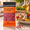 Tempero Pimenta Rosa em Grãos em Sachê Karpinski 15 g — com legumes grelhados com molho cremoso