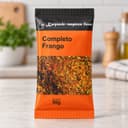 Tempero Completo para Frango em Sachê Karpinski 50 g — detalhe da embalagem e do rótulo