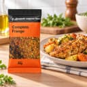 Tempero Completo para Frango em Sachê Karpinski 50 g — ao lado de frango com legumes
