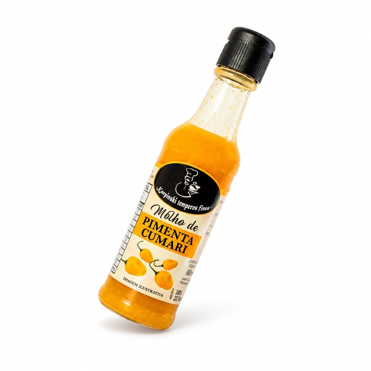 Molho de Pimenta Cumari Karpinski 60 ml — embalagem em fundo branco