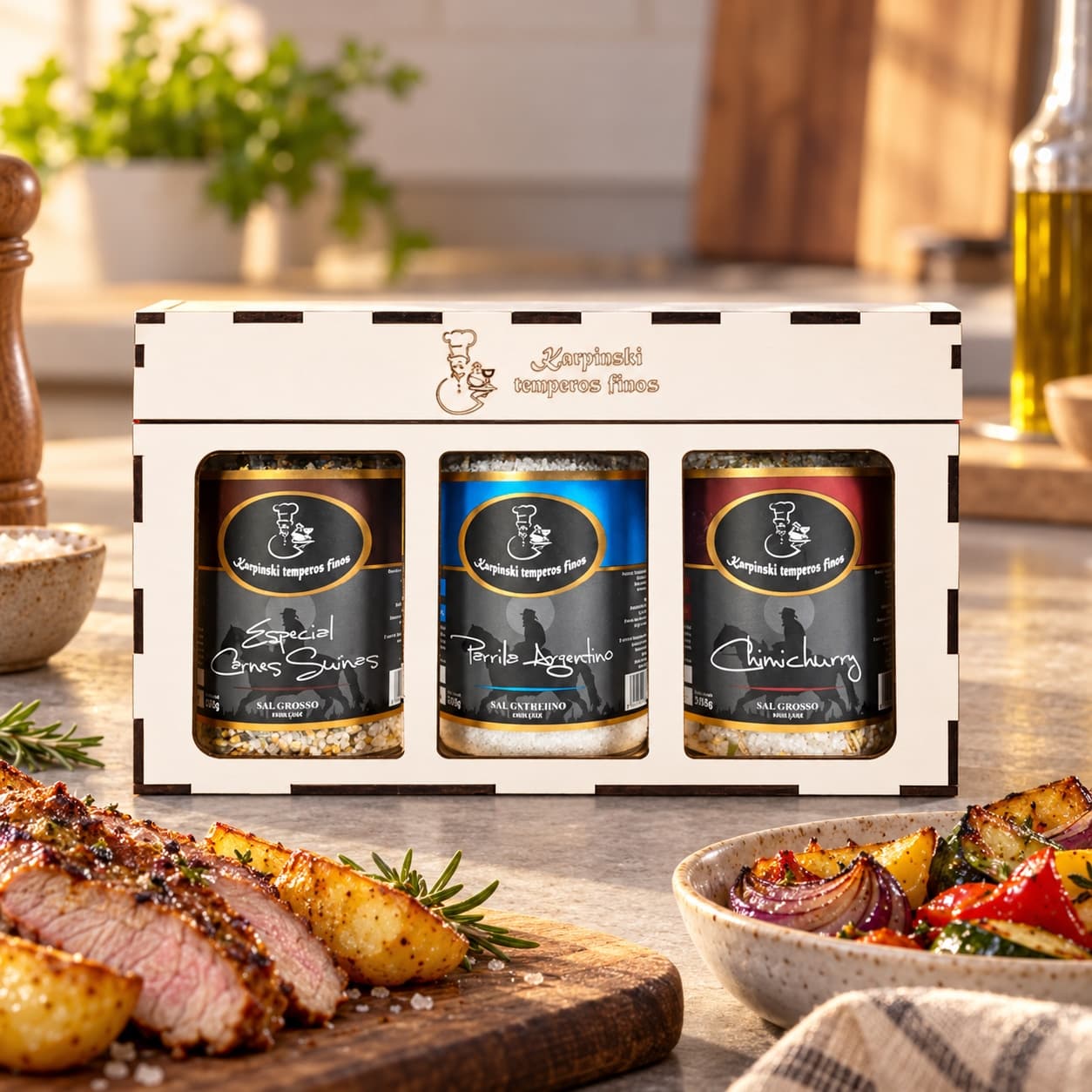 Kit Sabores da Pampa Karpinski — com legumes assados