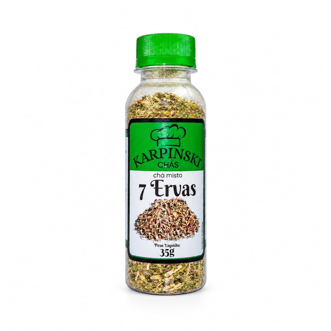Chá de 7 Ervas Karpinski 35 g — embalagem em fundo branco
