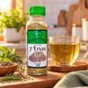 Chá de 7 Ervas Karpinski 35 g — com chá preparado em xícara