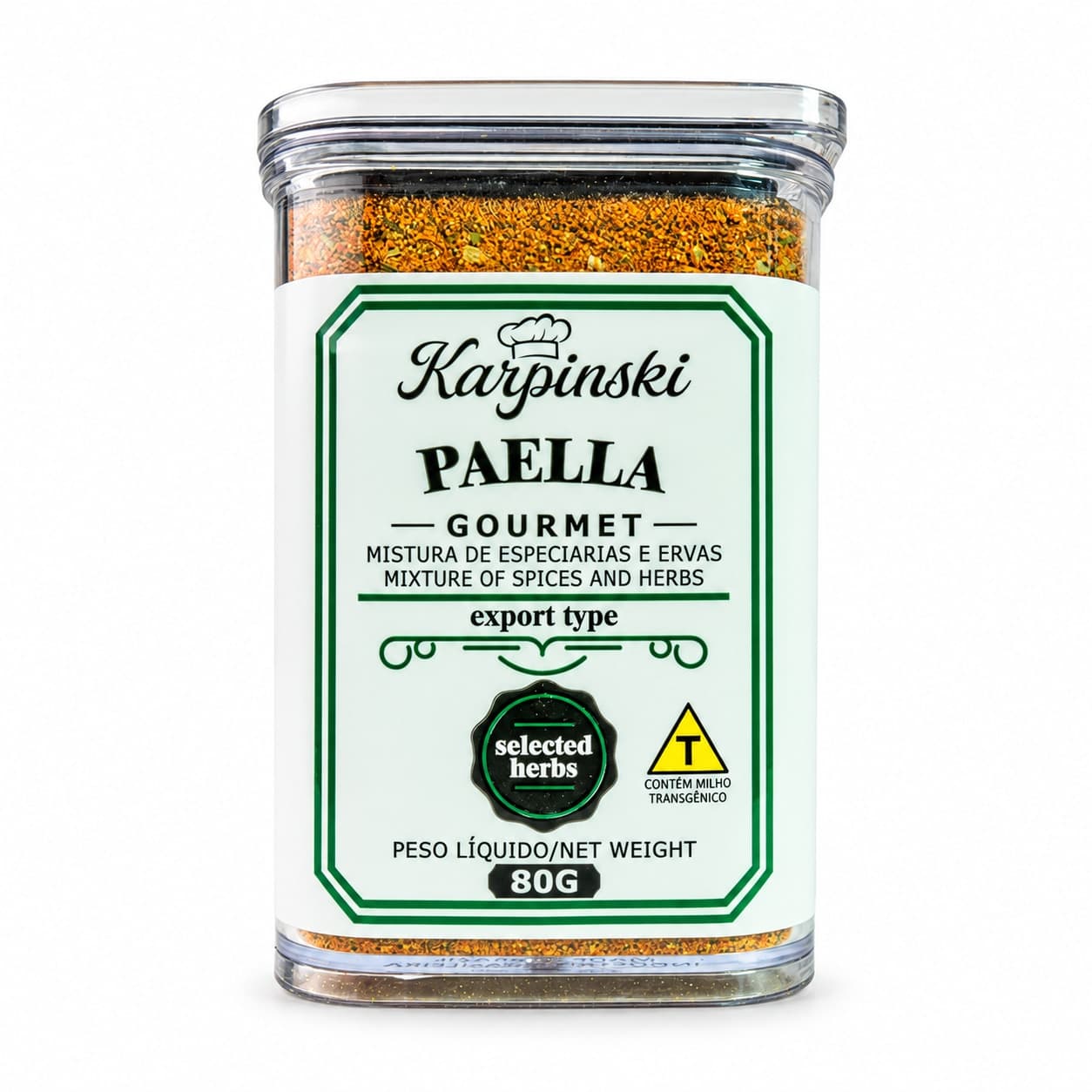 Tempero Paella Gourmet Karpinski 80 g — embalagem em fundo branco