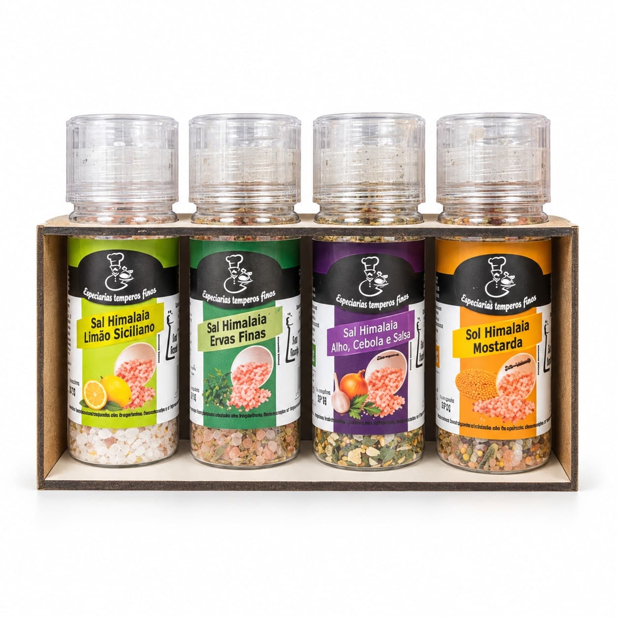 Kit de Sais do Himalaia Temperados Karpinski — embalagem em fundo branco