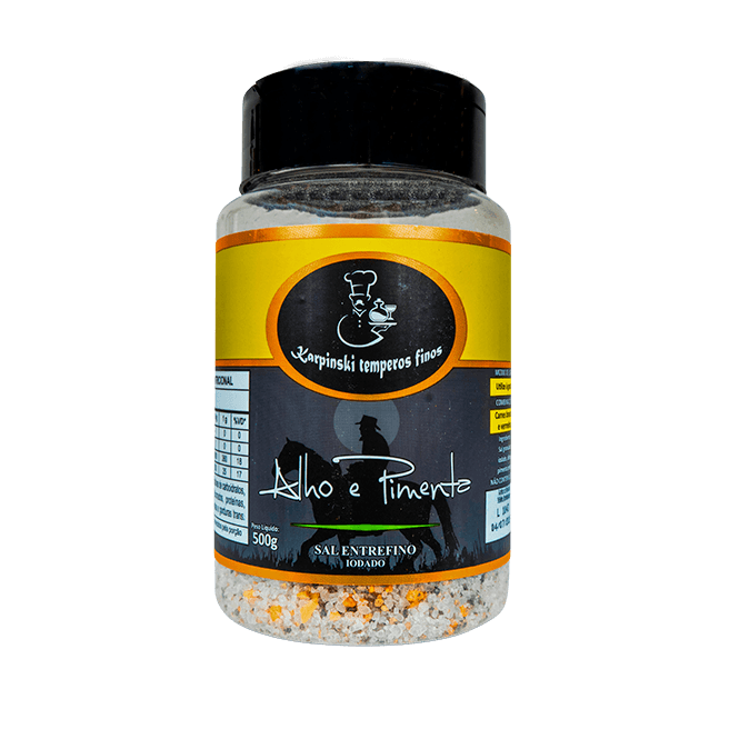 Sal Parrila -Alho e Pimenta