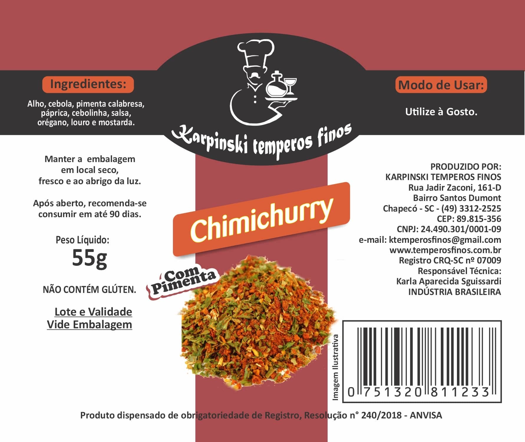 Chimichurry com Pimenta