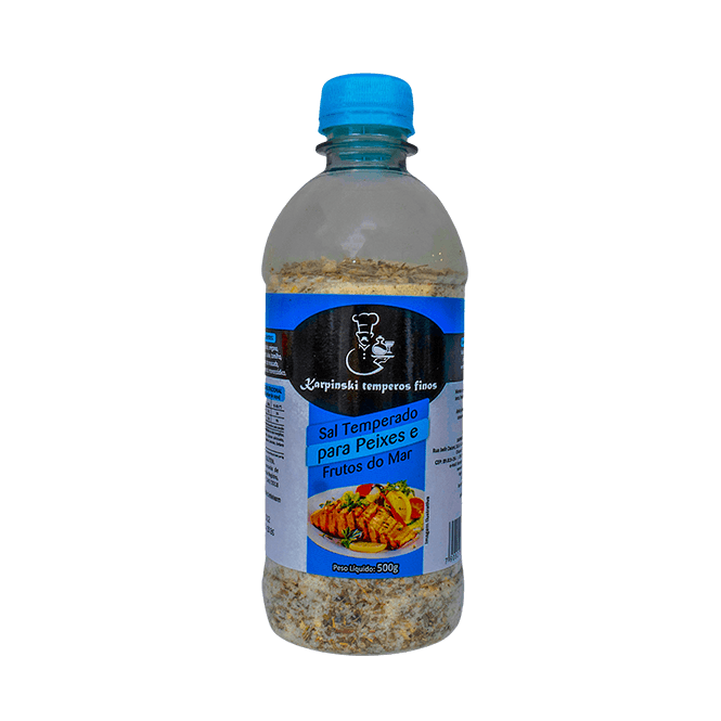 Sal temperado para Peixes e Frutos do Mar