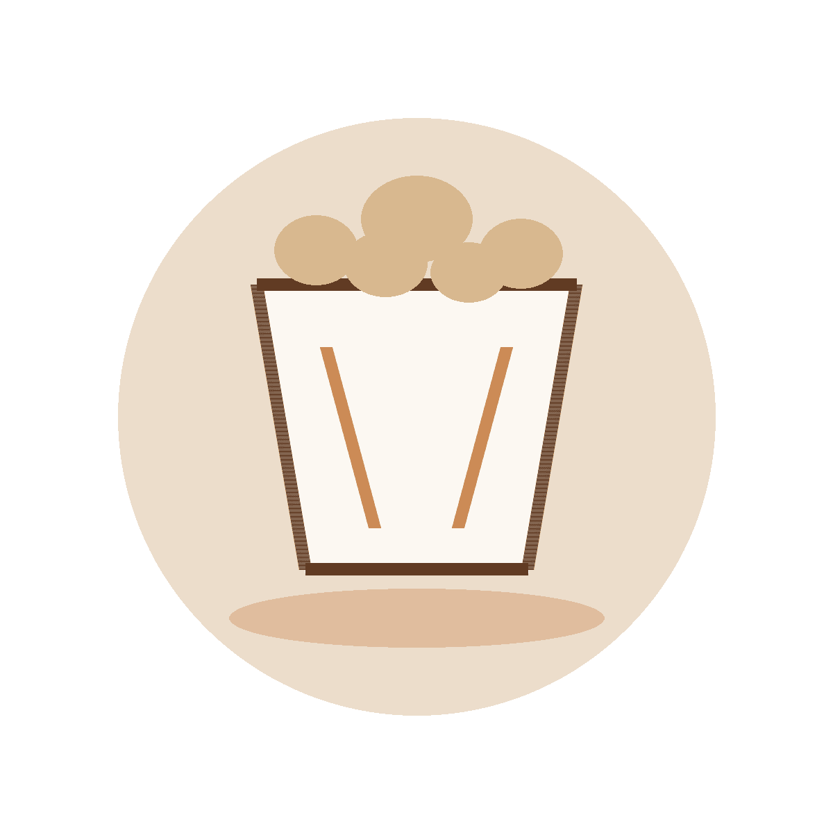 Pipoca em ilustração