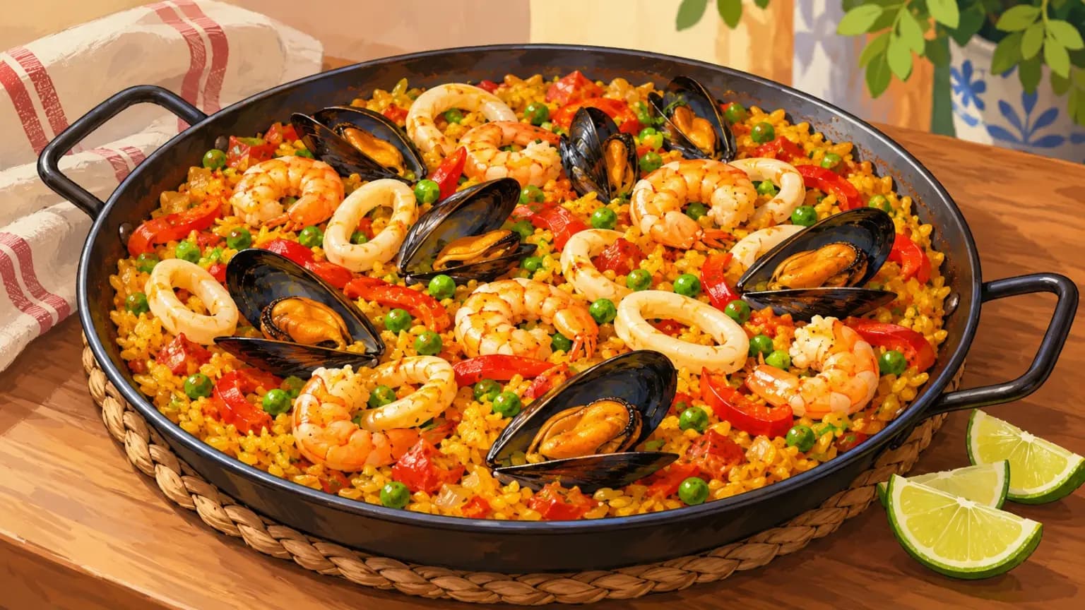 Paella de Frutos do Mar