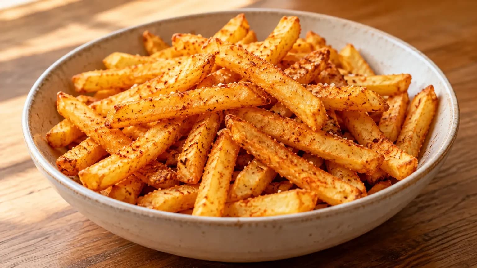 Batata Frita Temperada com Páprica e Alho