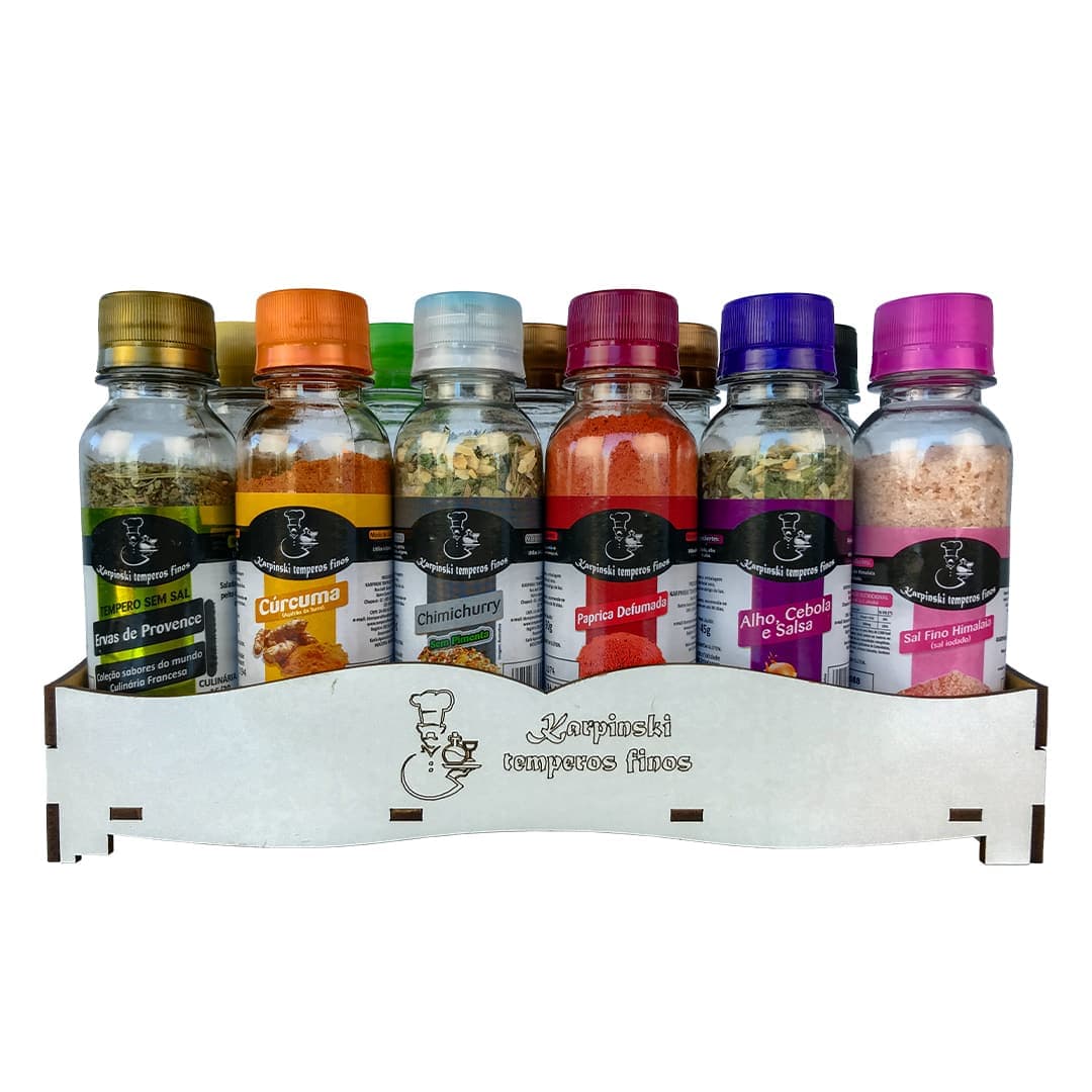 kit com 11 Temperos da Linha Temperos Tradicionais!