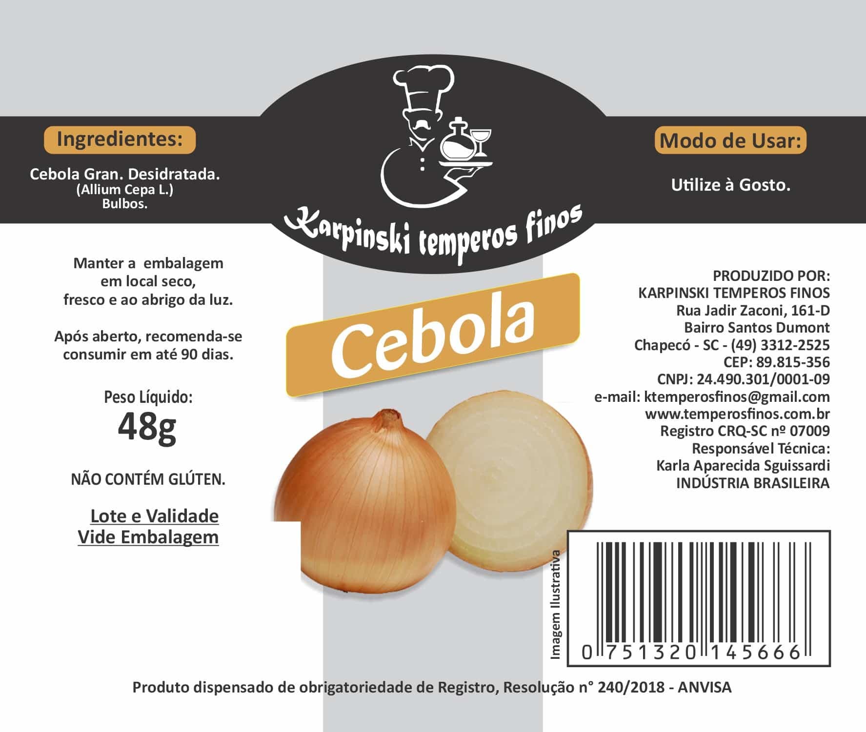 Cebola Desidratada