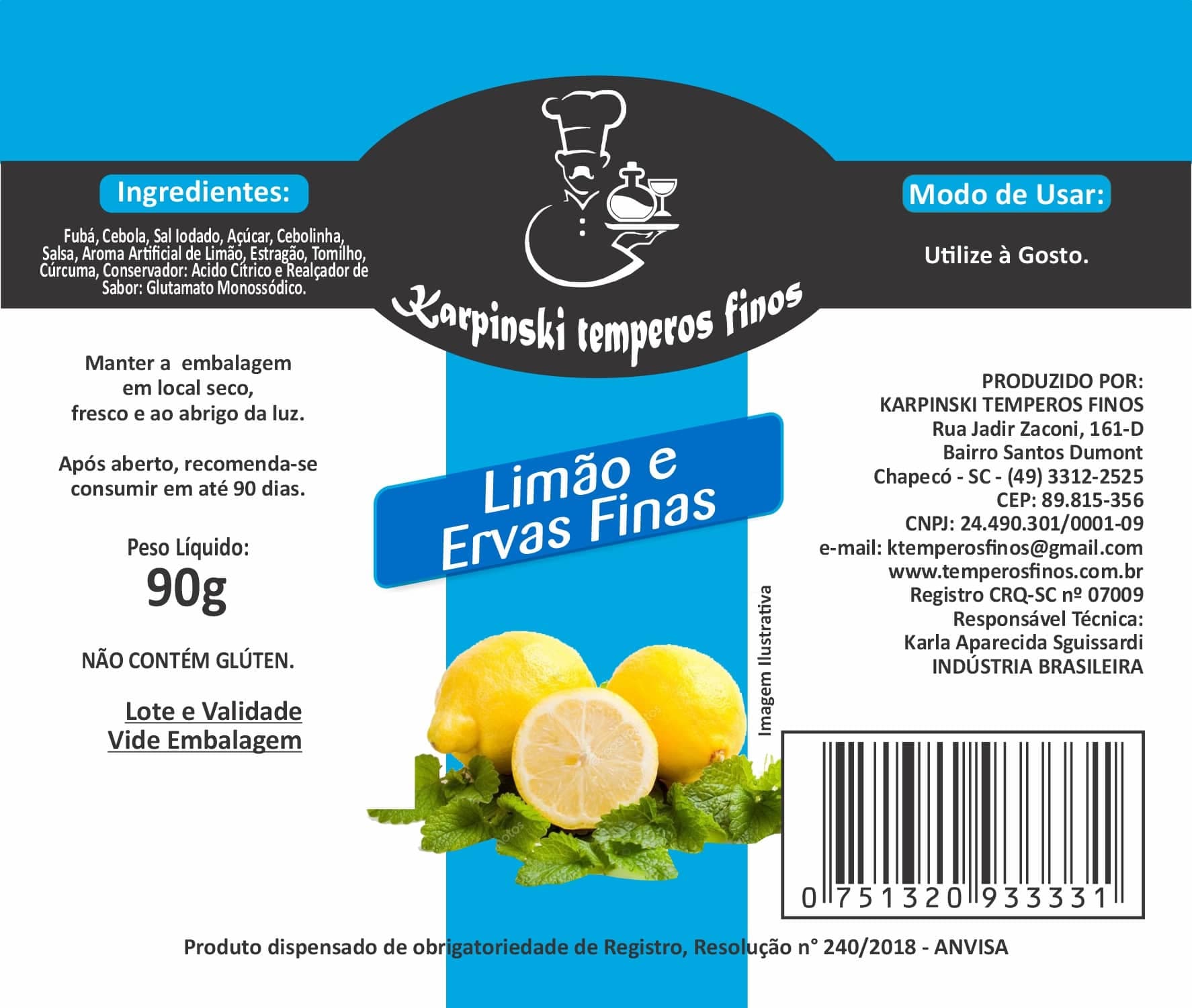 Limão e Ervas Finas